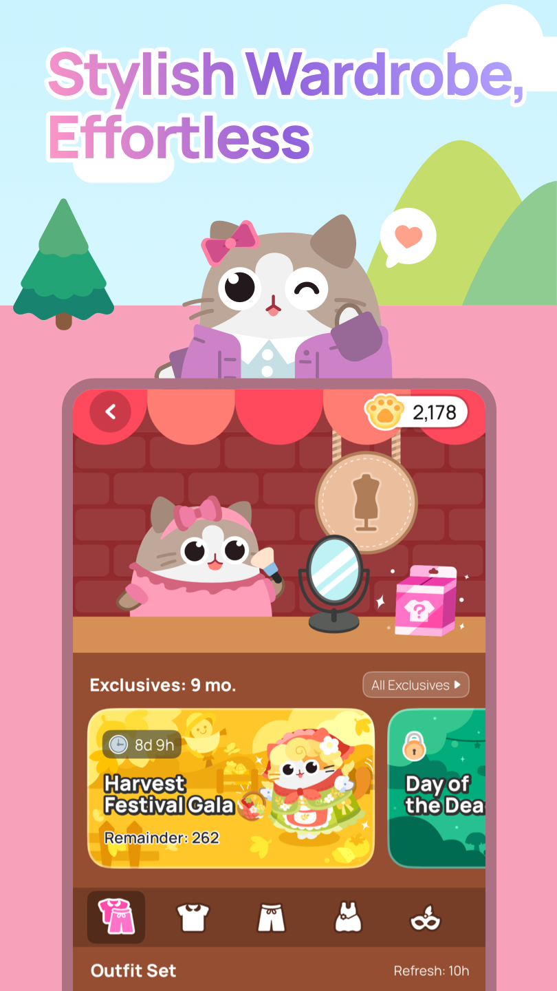 اسکرین شات 3 برنامه Catzy: Self-Care Journey