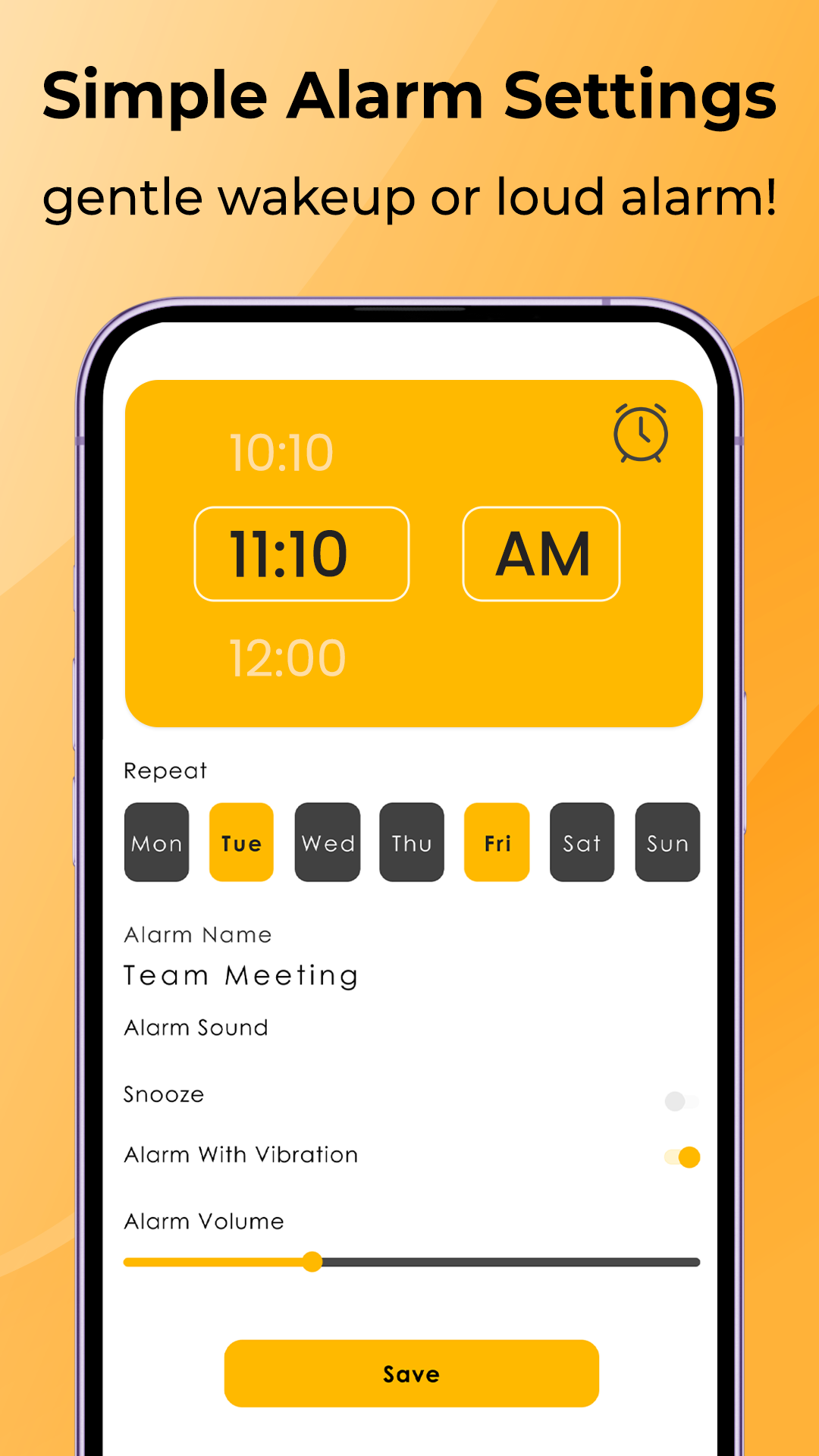 اسکرین شات 2 برنامه Smart Alarm Clock App