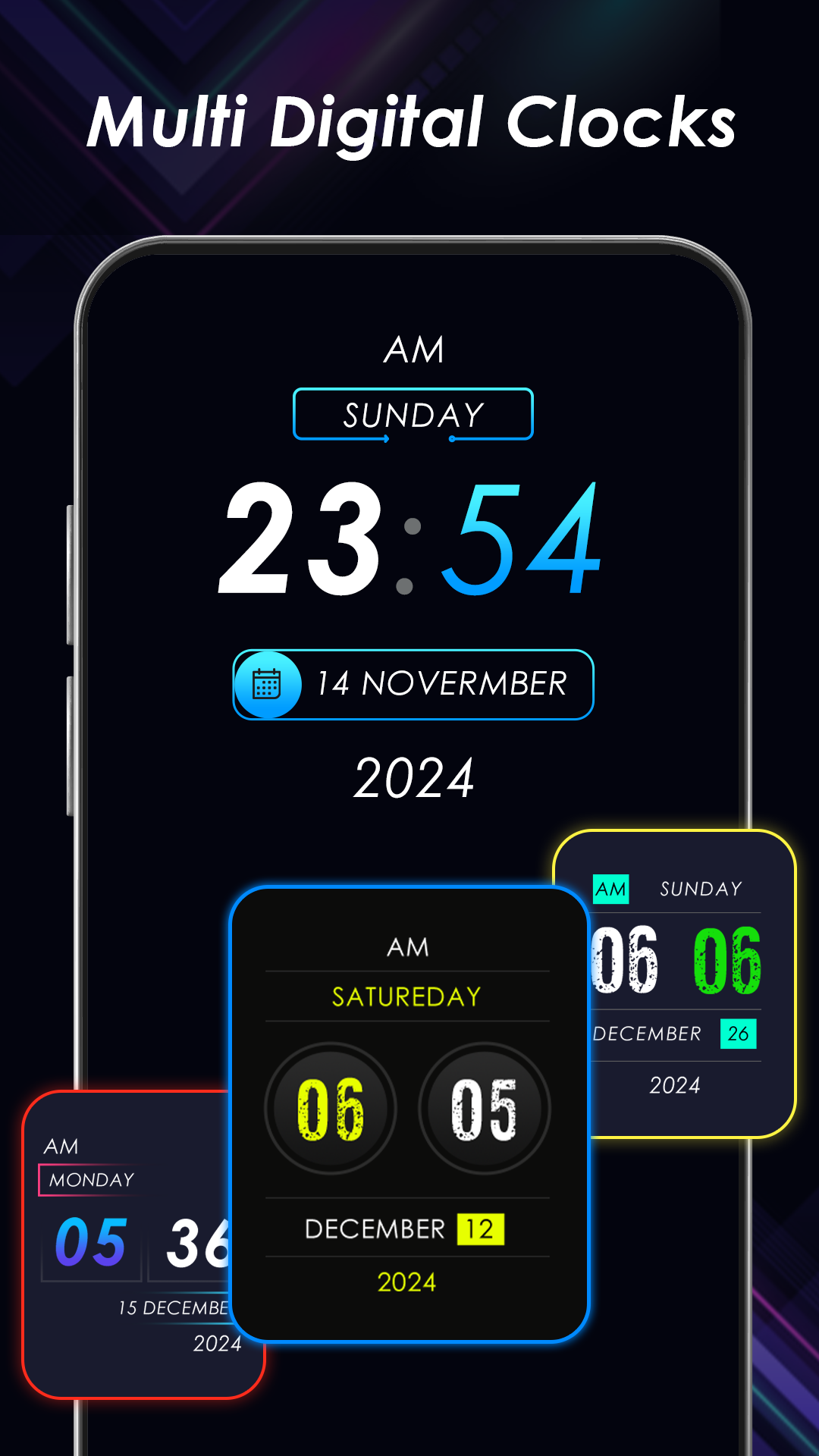 اسکرین شات 3 برنامه Smart Night Clock