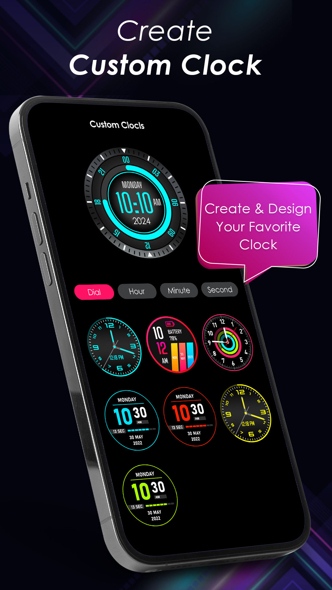اسکرین شات 1 برنامه Smart Night Clock