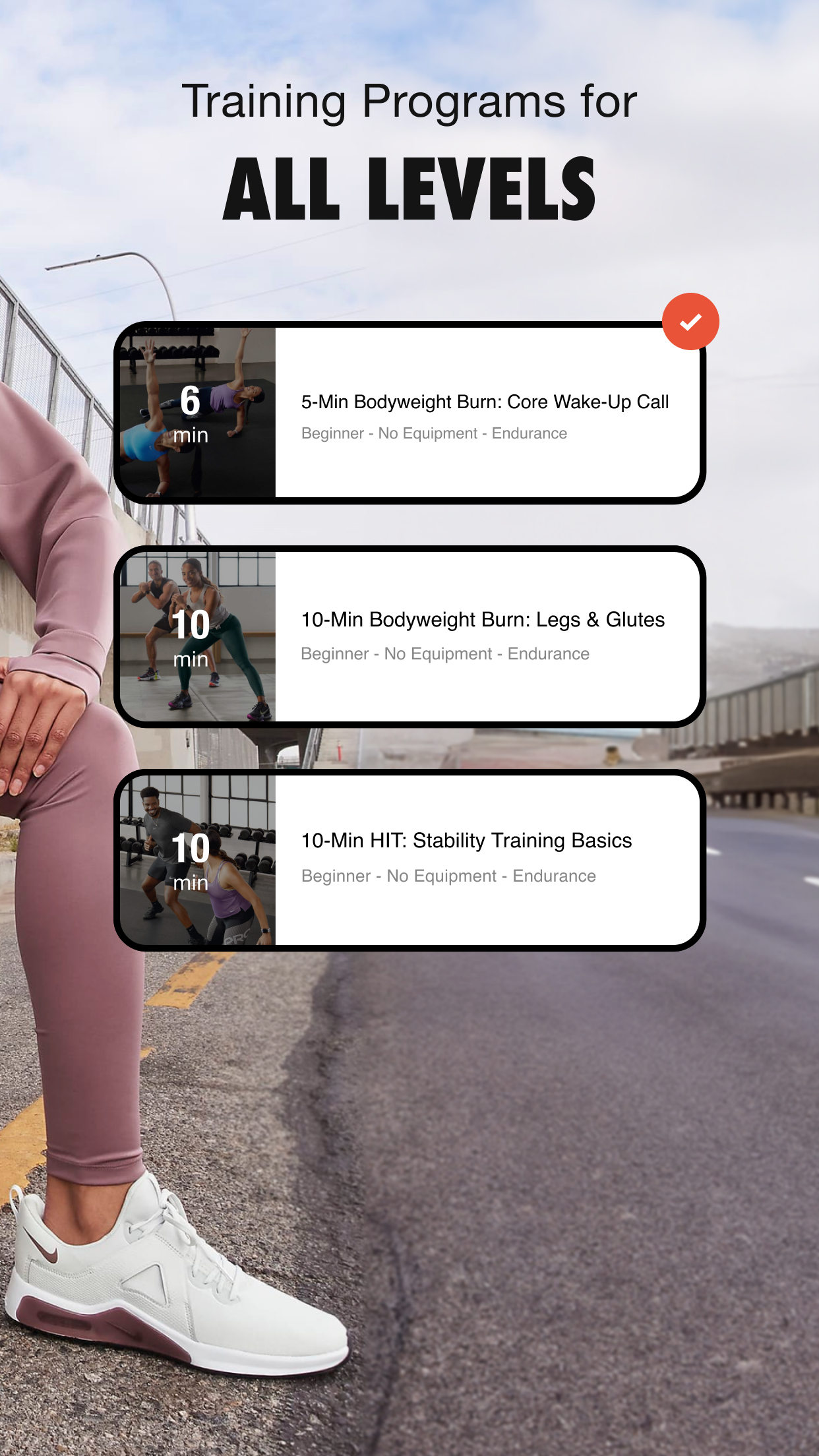 اسکرین شات 2 برنامه Nike Training Club: Fitness