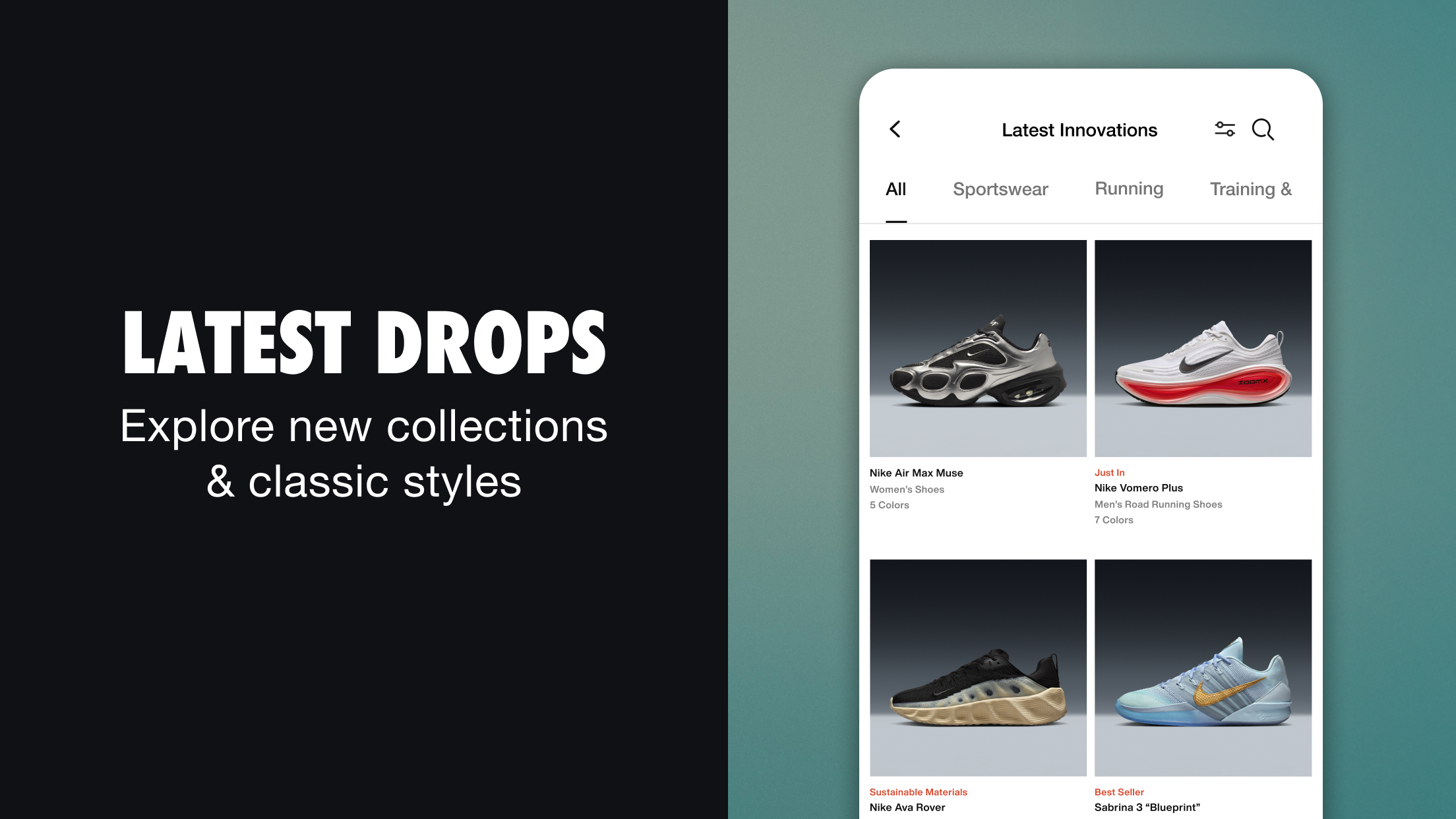 اسکرین شات 3 برنامه Nike: Shoes, Apparel & Stories