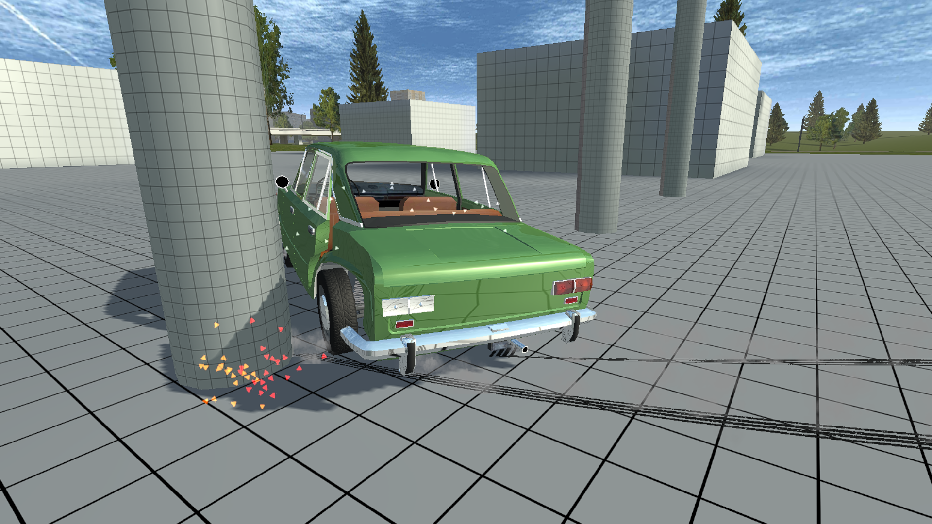 اسکرین شات 1 بازی Simple Car Crash Physics Sim