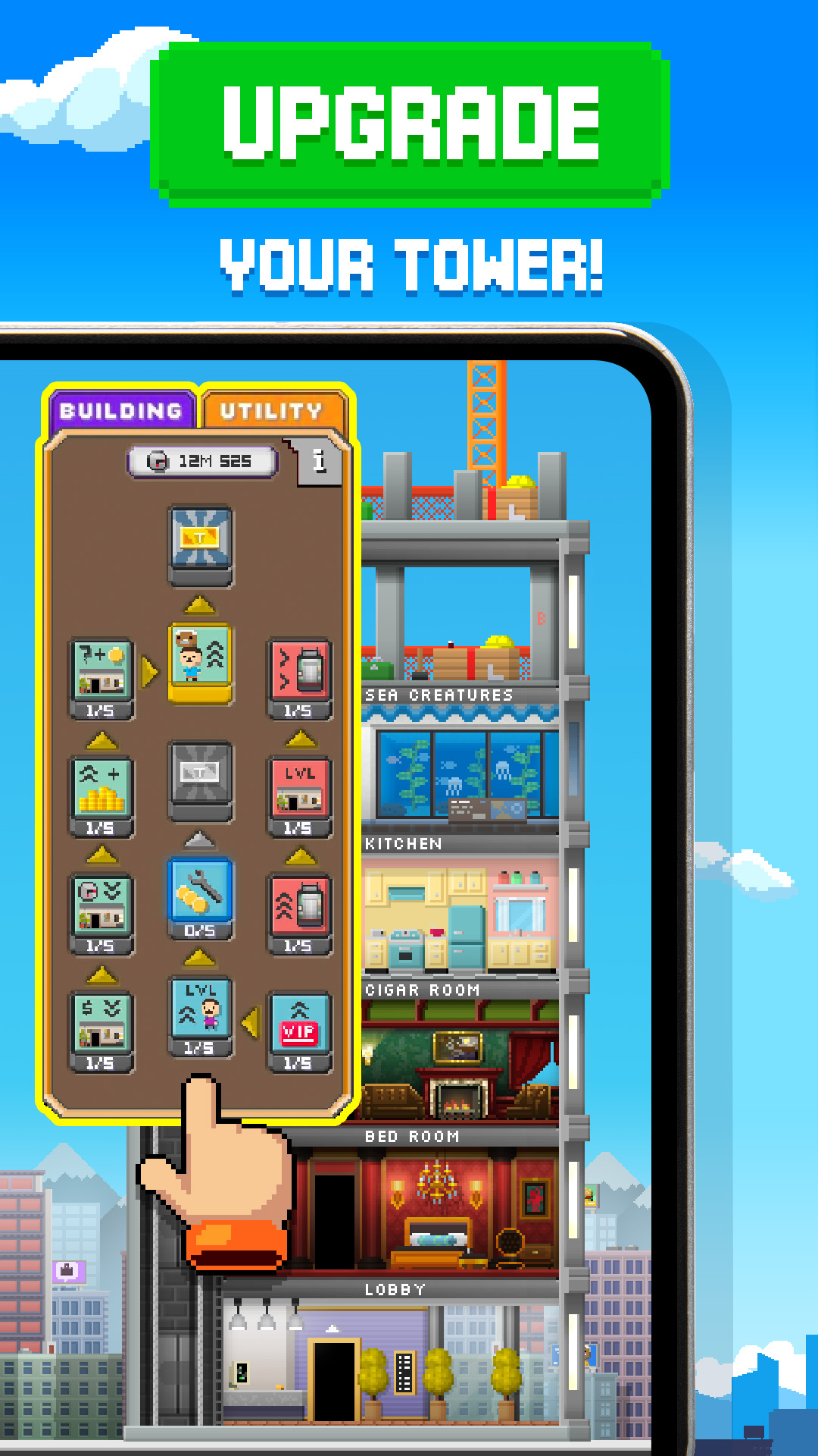 اسکرین شات 5 بازی Tiny Tower: Tap Idle Evolution