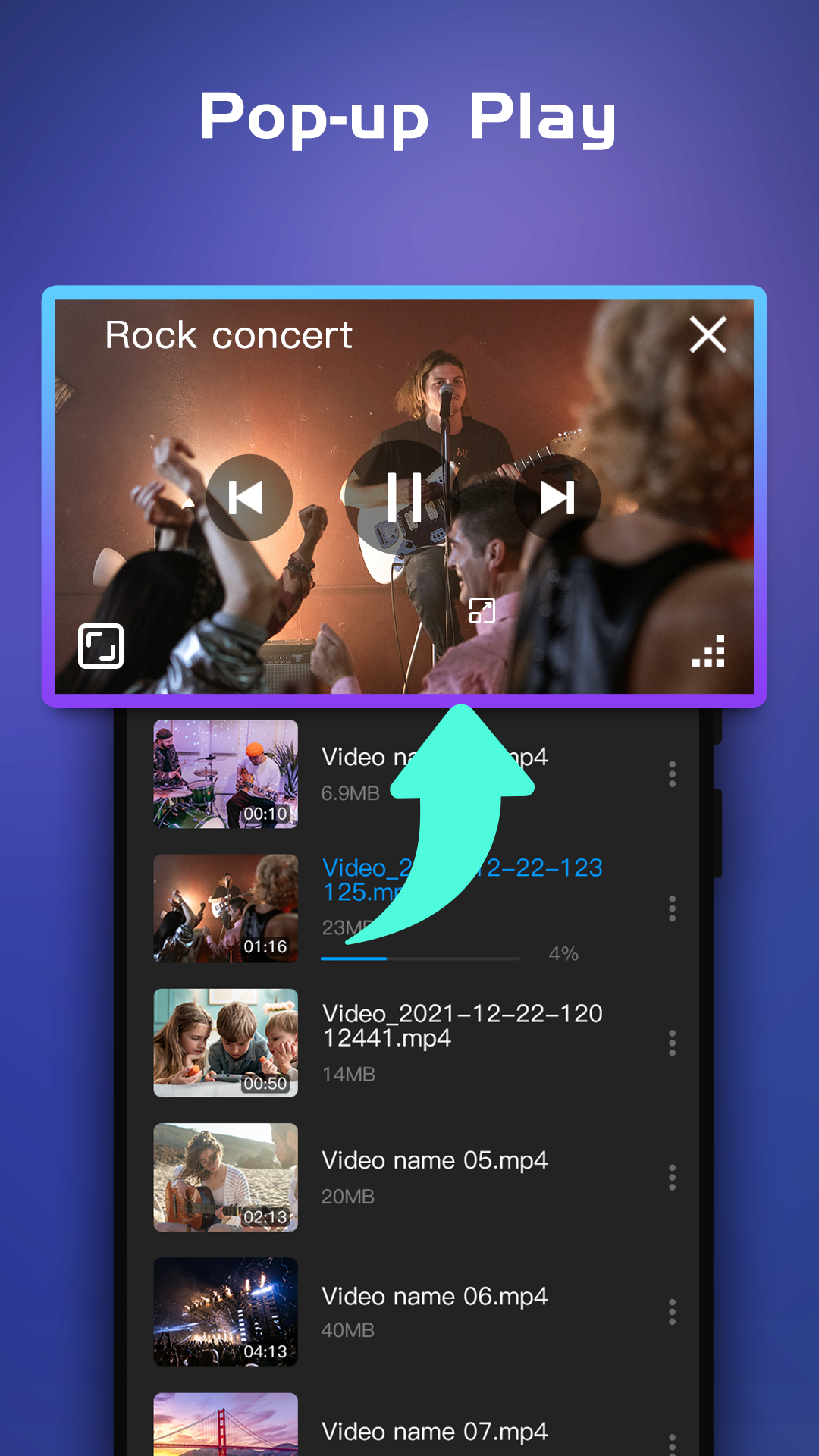 اسکرین شات 2 برنامه HD Video Player