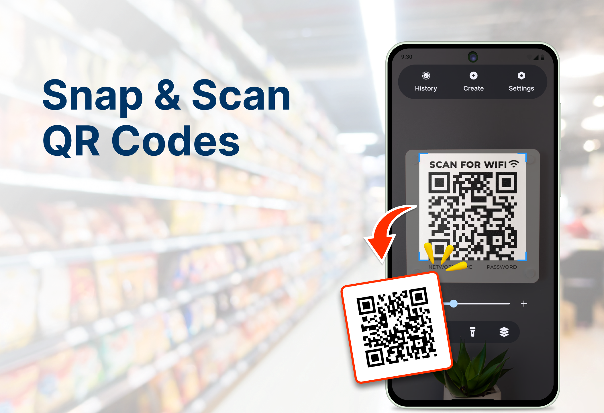 اسکرین شات 1 برنامه QR Code & Barcode Scanner