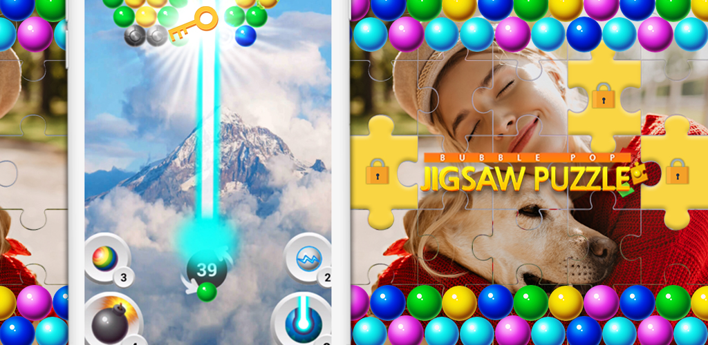 اسکرین شات 1 بازی BubblePop - JigsawPuzzle