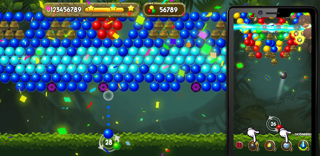 اسکرین شات 5 بازی Bubble Shooter: Jungle POP