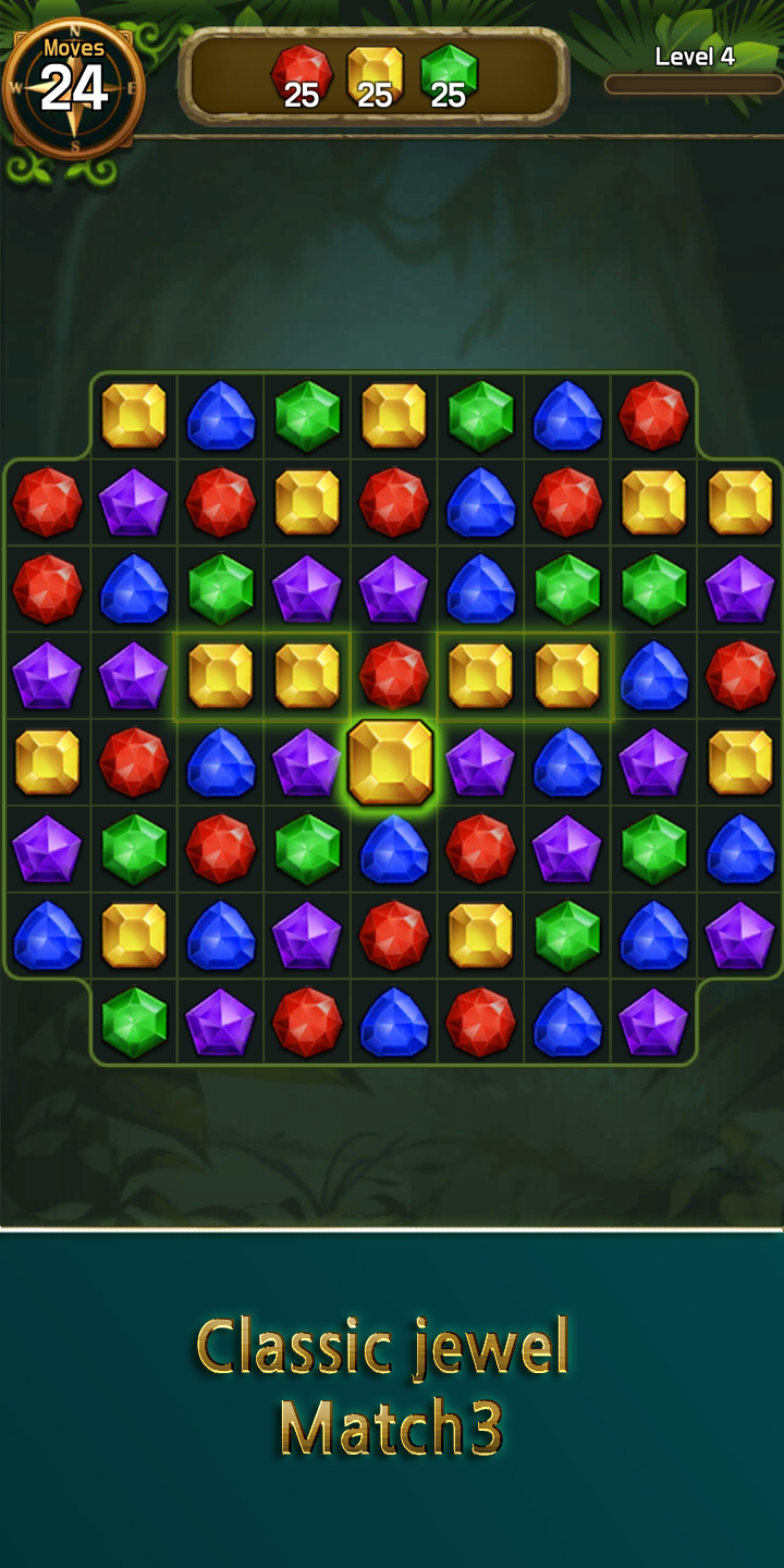 اسکرین شات 1 بازی Jewel & Gem Crush-Match Master