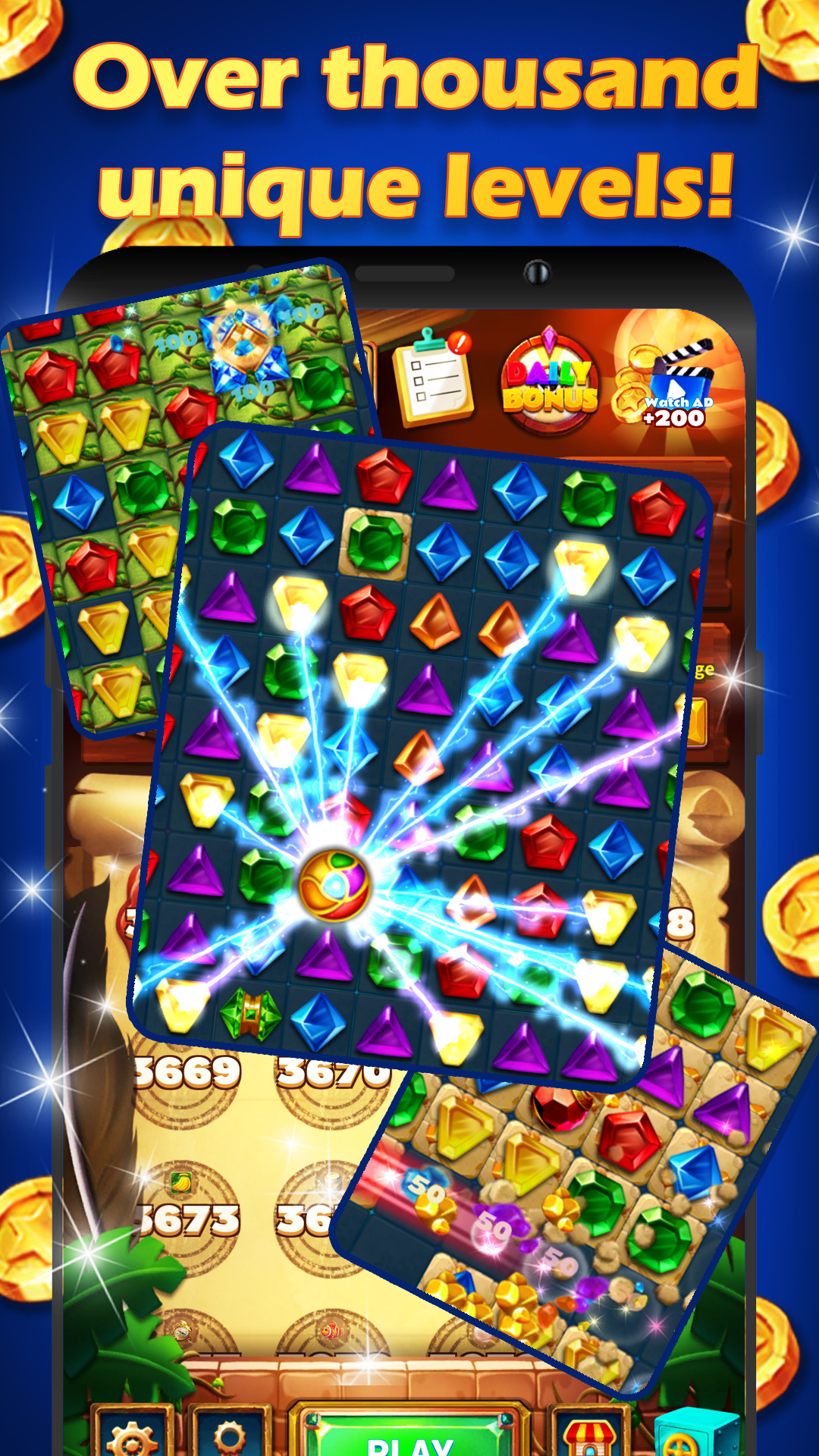 اسکرین شات 3 بازی Jewels Fantasy Legend: Match 3
