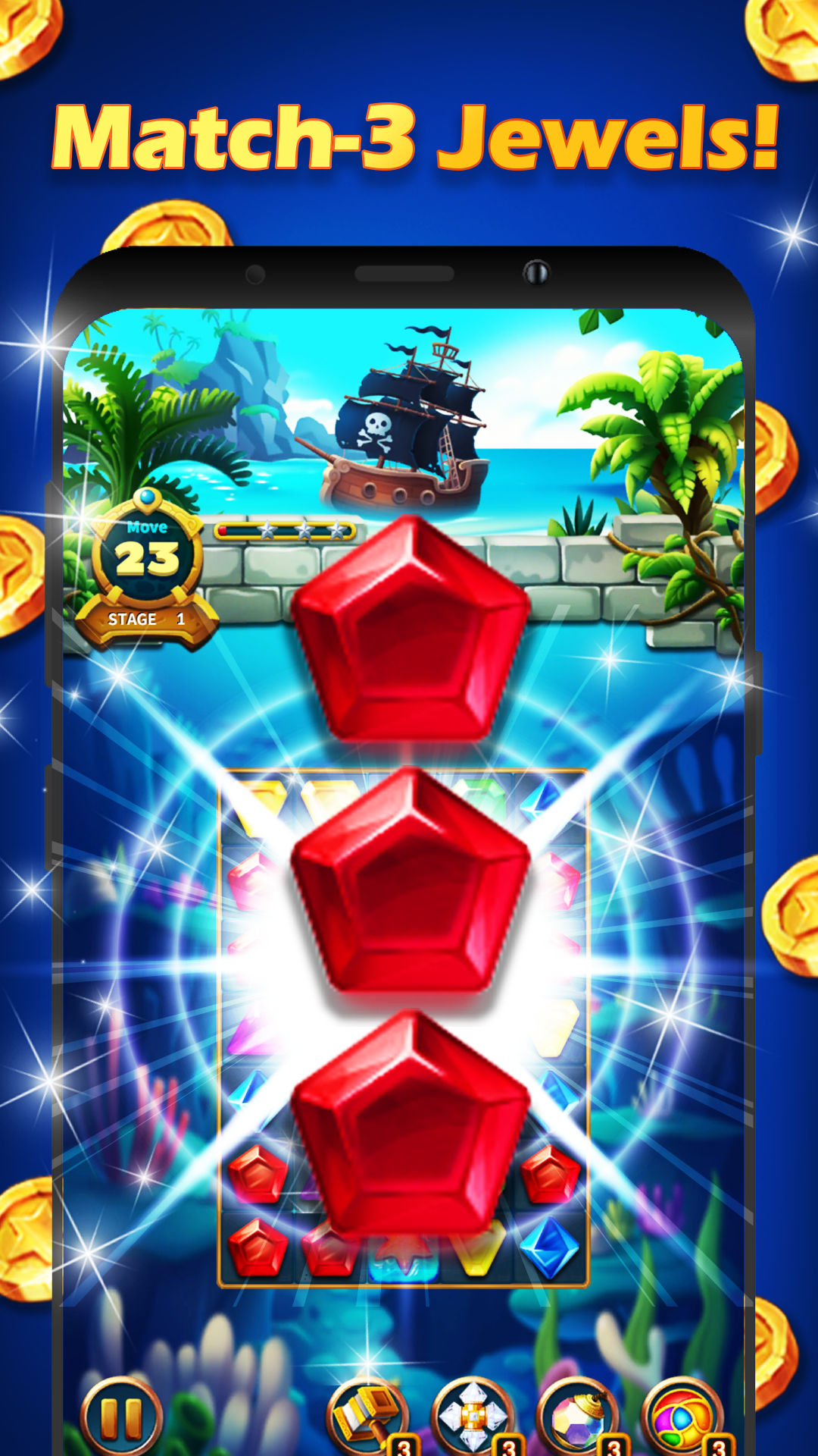 اسکرین شات 1 بازی Jewels Fantasy Legend: Match 3