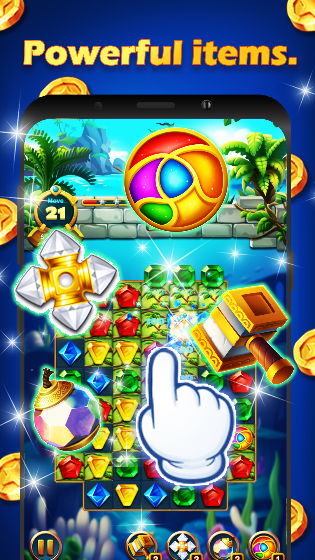 اسکرین شات 4 بازی Jewels Fantasy Legend: Match 3