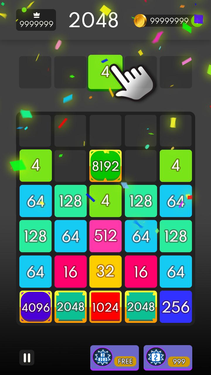اسکرین شات 5 بازی X2 Blocks - Merge Numbers