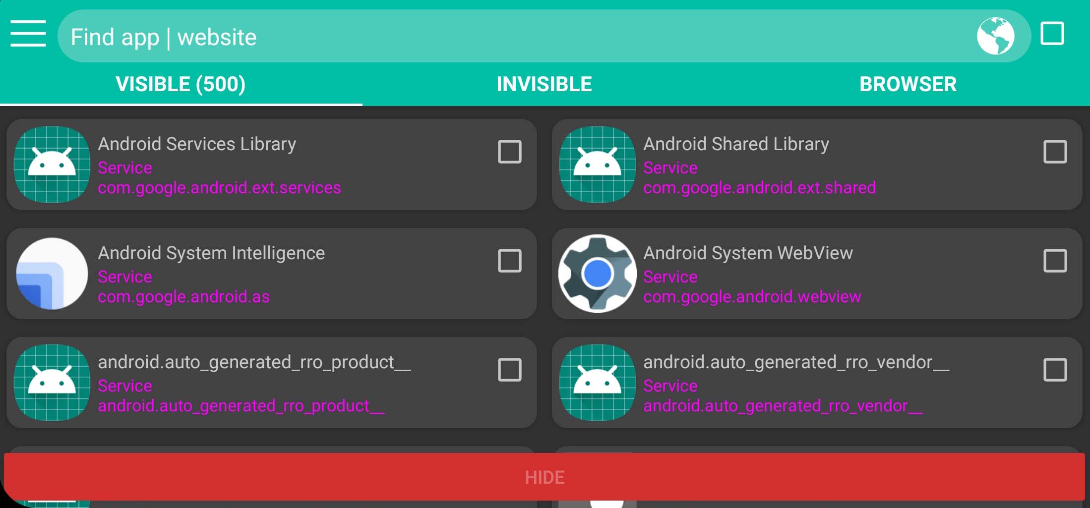 اسکرین شات 5 برنامه Hide application - Hide app
