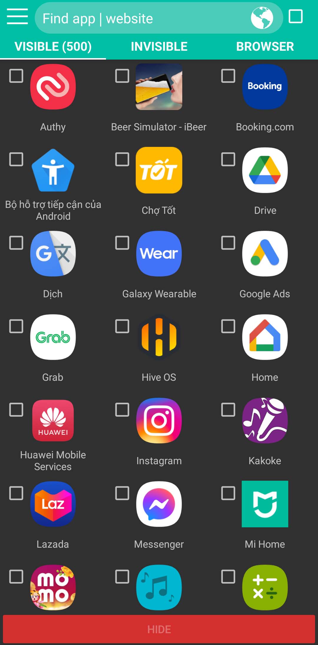 اسکرین شات 2 برنامه Hide application - Hide app