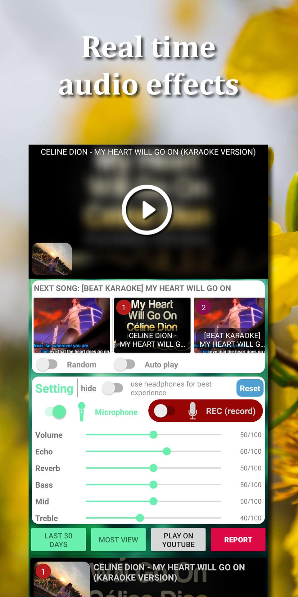 اسکرین شات 3 برنامه Sing karaoke record karaoke