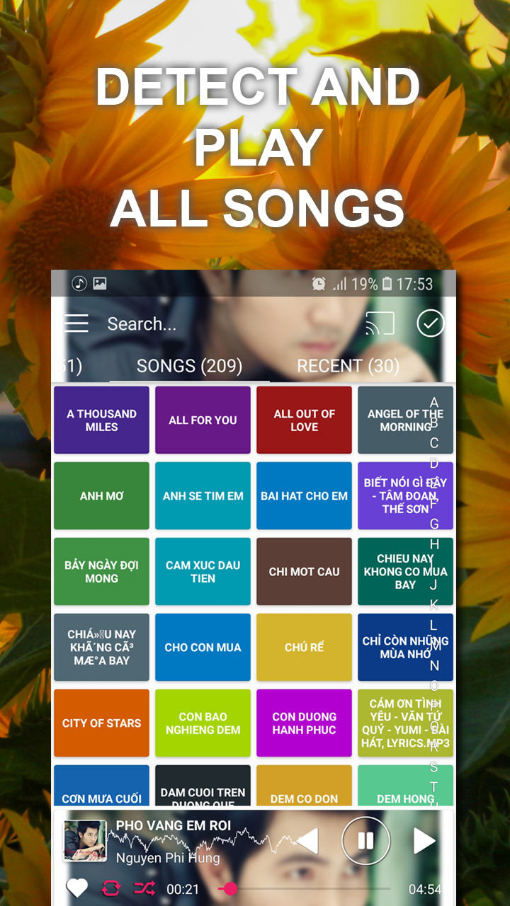 اسکرین شات 1 برنامه Music player