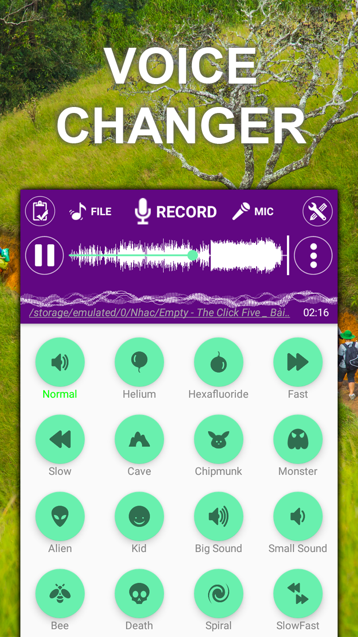اسکرین شات 3 برنامه Voice changer sound effects