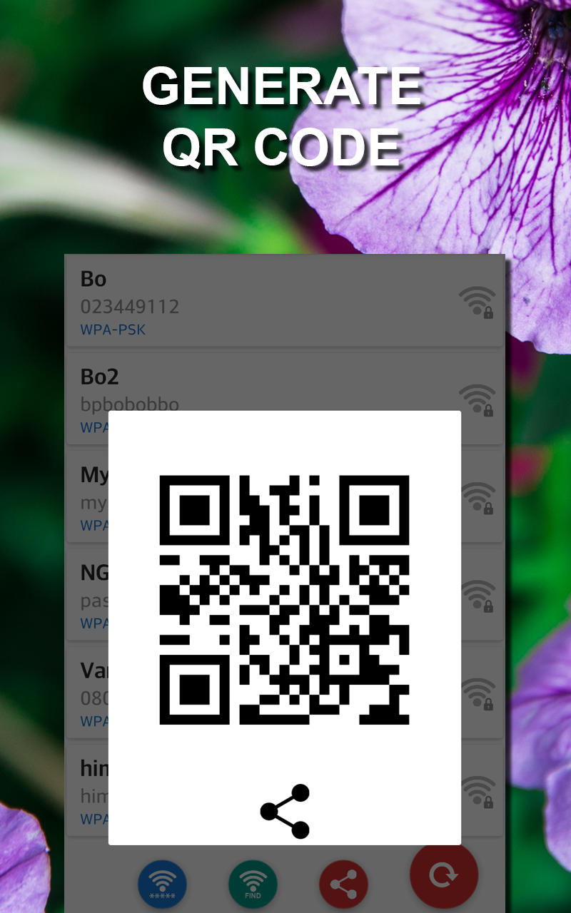 اسکرین شات 3 برنامه Wifi Password Recovery