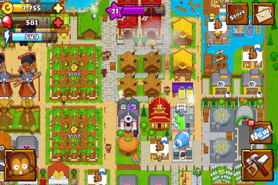 اسکرین شات 1 بازی Bloons Monkey City