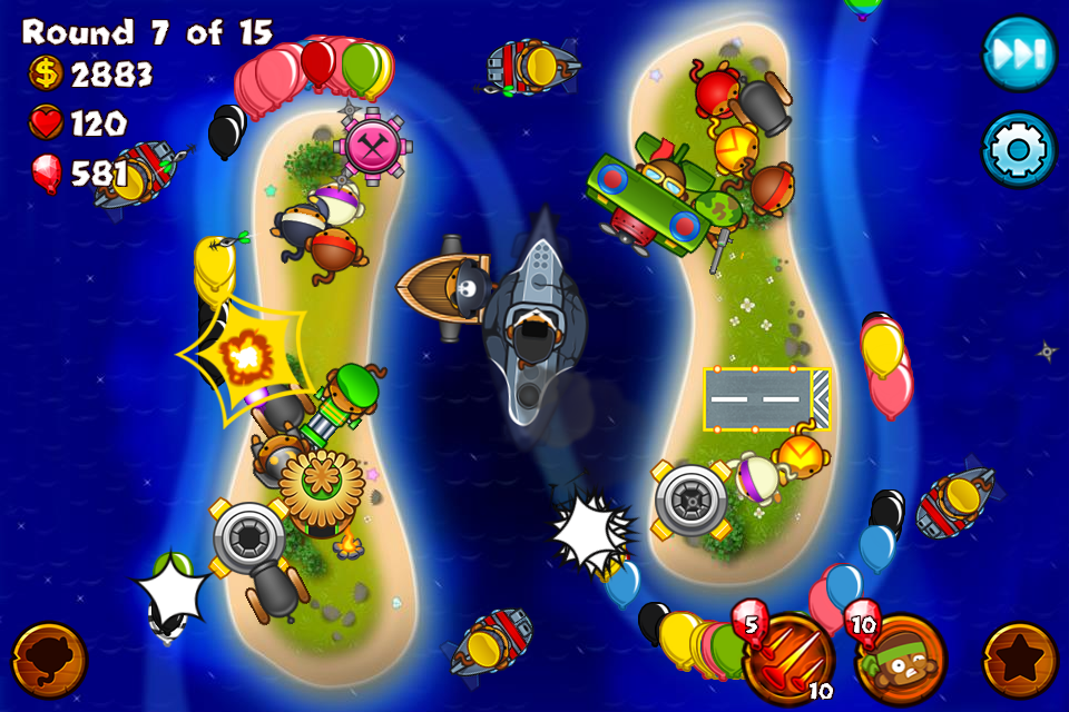اسکرین شات 2 بازی Bloons Monkey City
