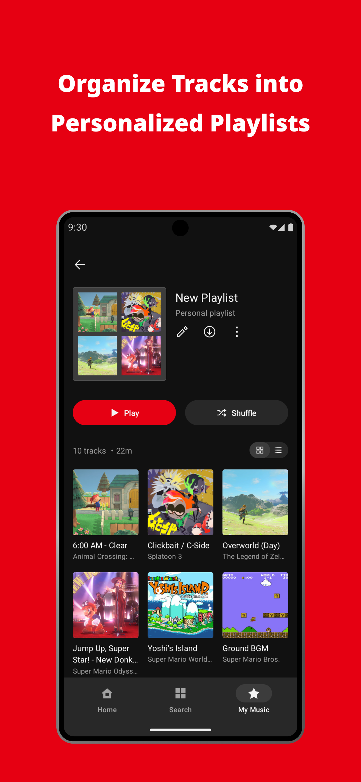 اسکرین شات 5 برنامه Nintendo Music