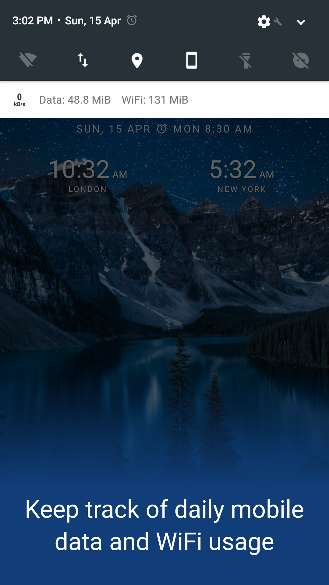 اسکرین شات 3 برنامه NetSpeed Indicator