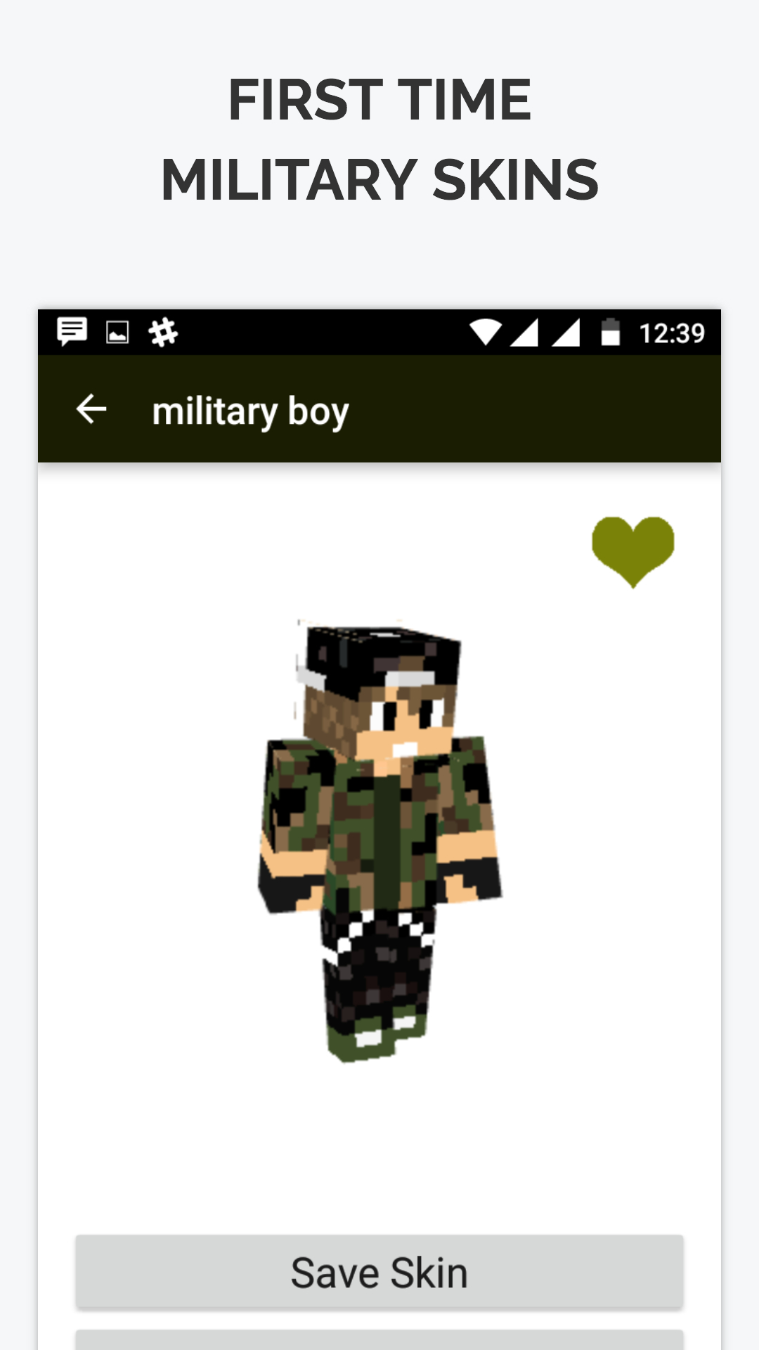 اسکرین شات 1 برنامه Military Skin for Minecraft PE