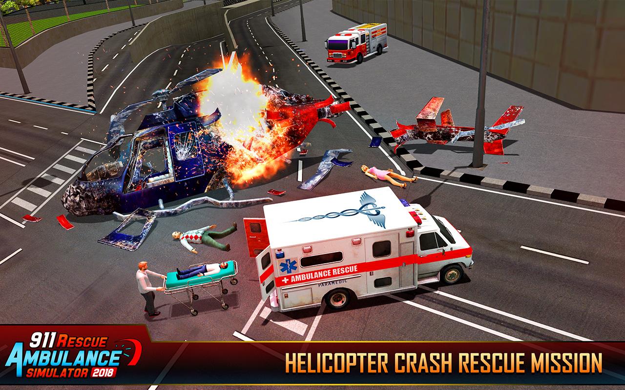 اسکرین شات 5 بازی 911 Ambulance Rescue City Sim