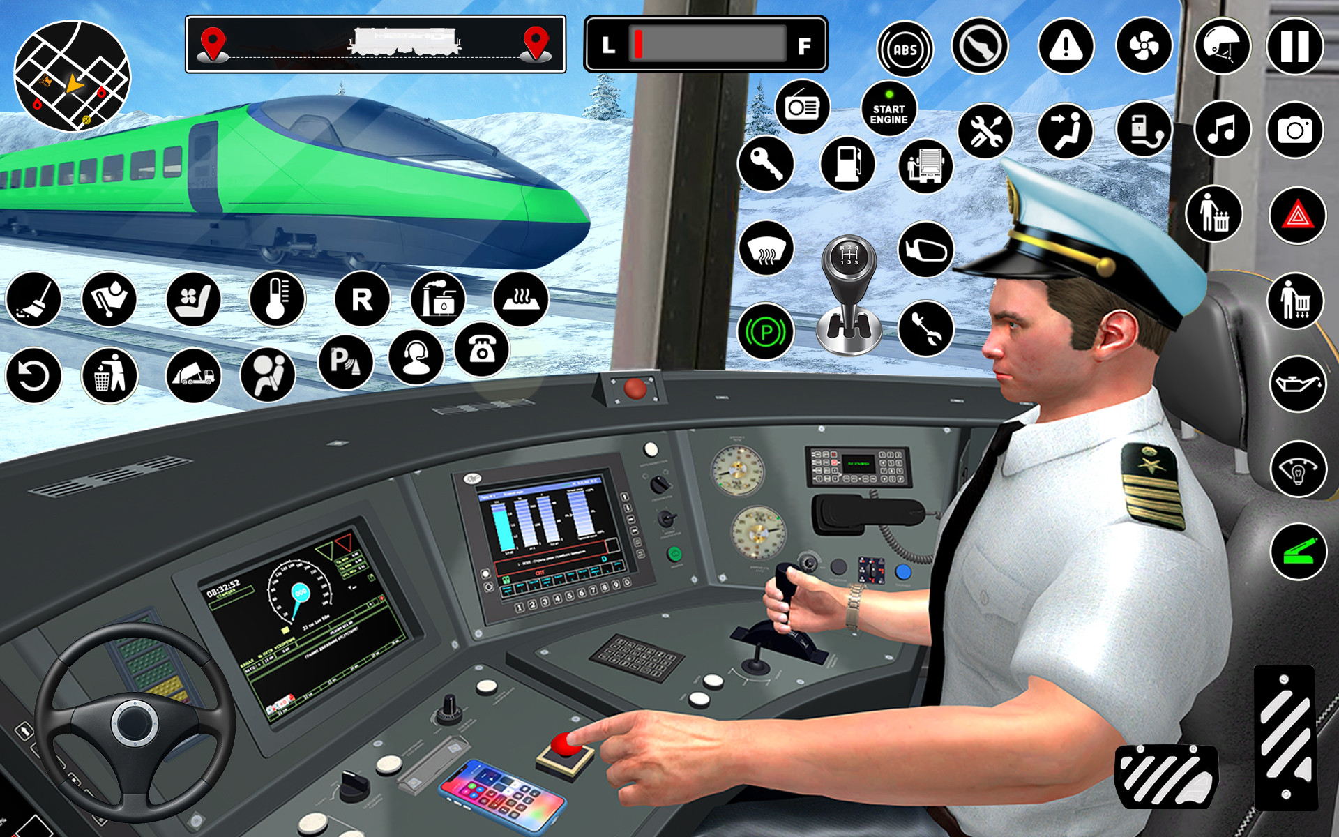 اسکرین شات 3 برنامه City Train Games 3d Train Game