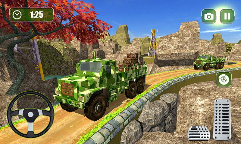 اسکرین شات 6 بازی Offroad US Army Truck Driving