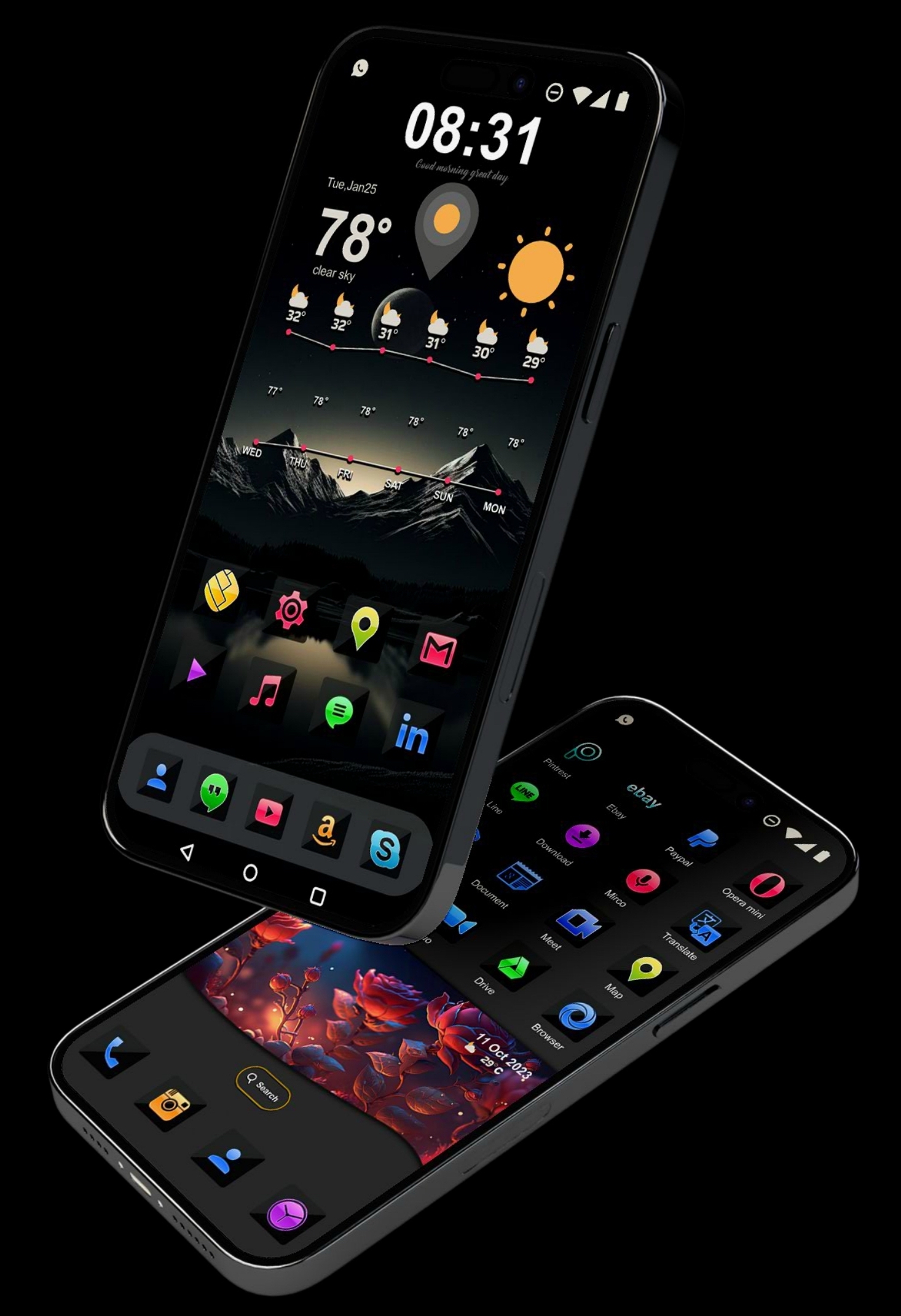 اسکرین شات 2 برنامه HD Themes