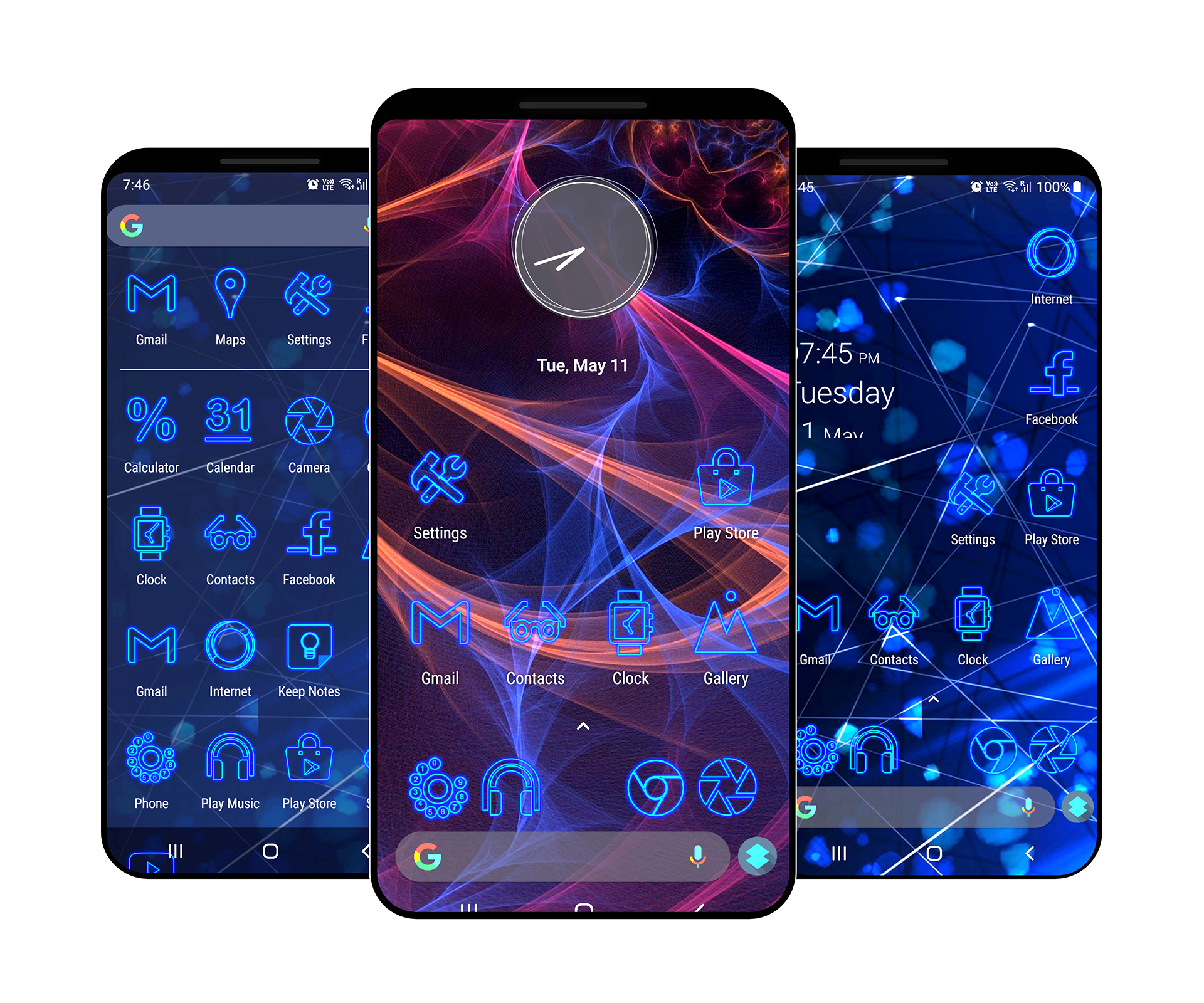 اسکرین شات 1 برنامه Neon Theme