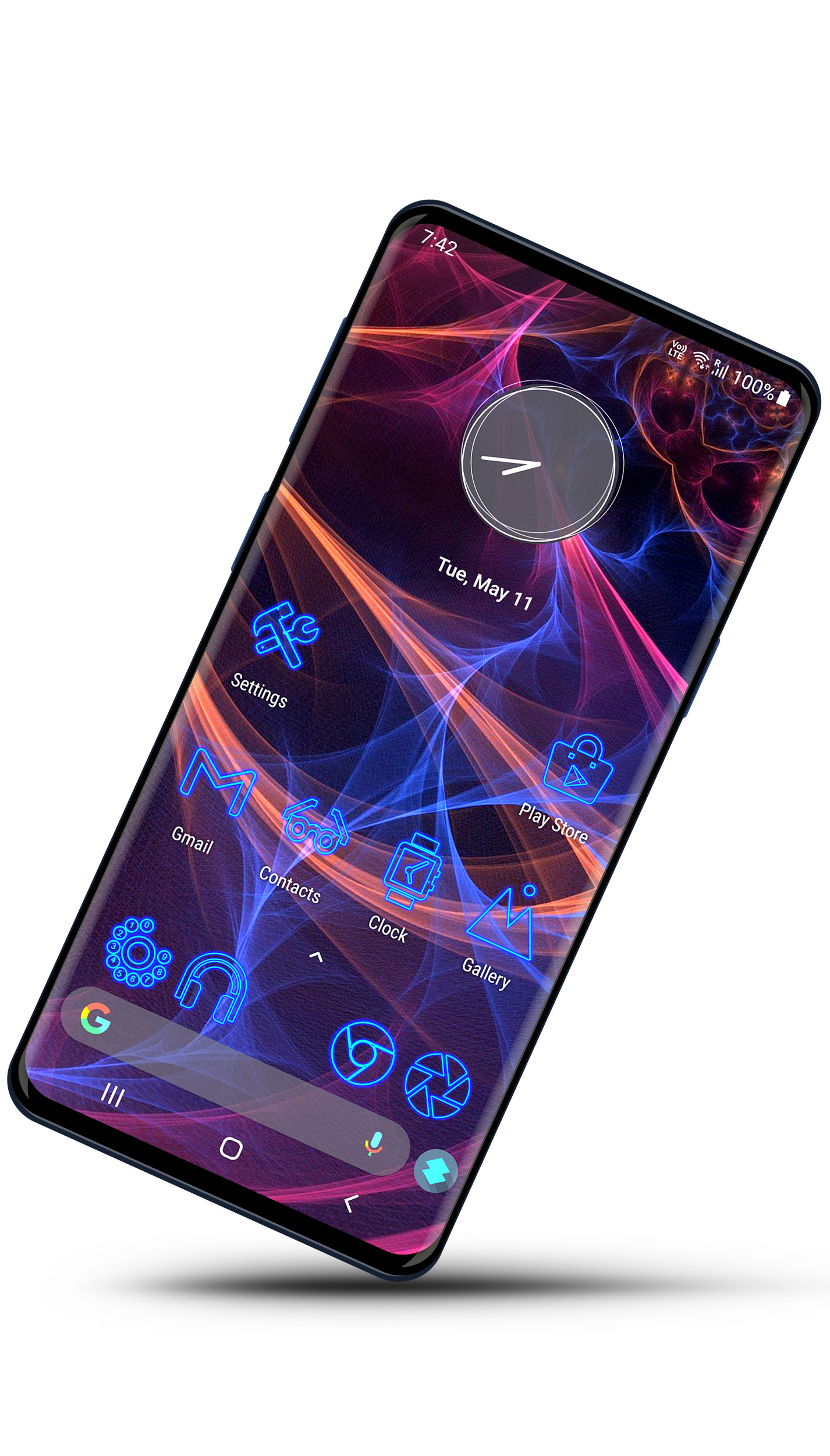اسکرین شات 2 برنامه Neon Theme