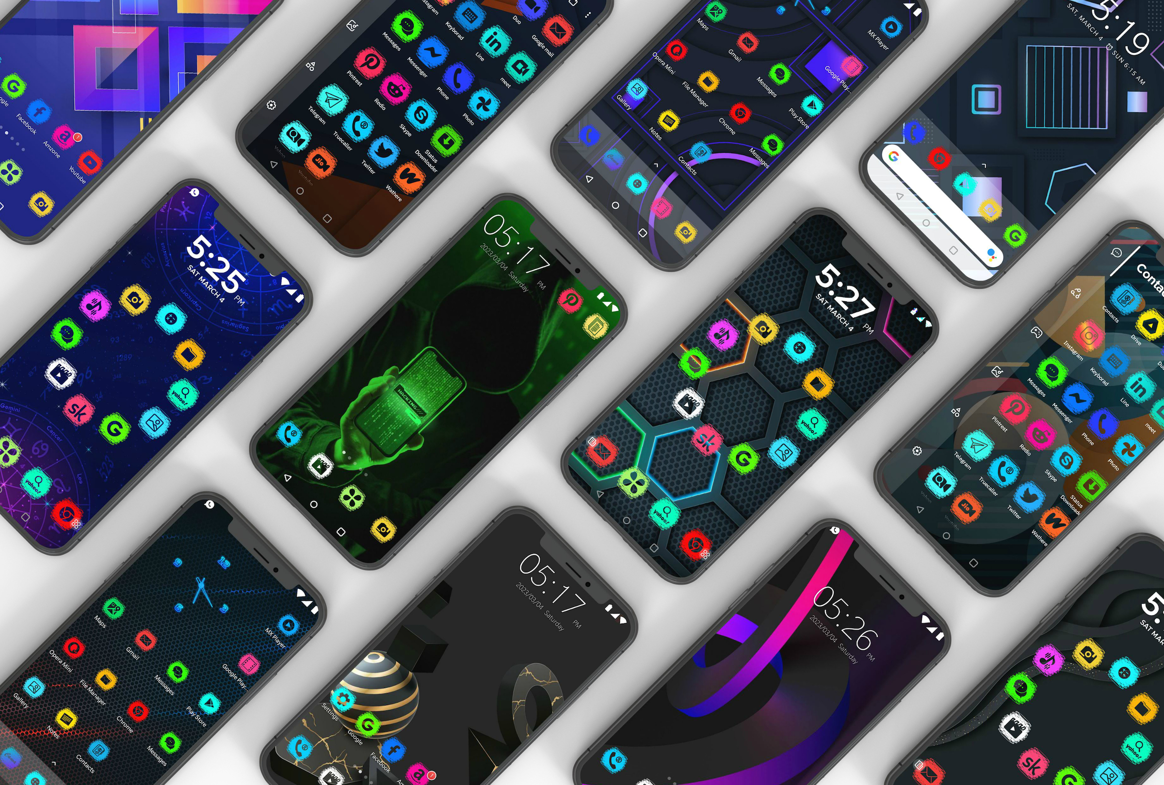 اسکرین شات 1 برنامه Mobile theme