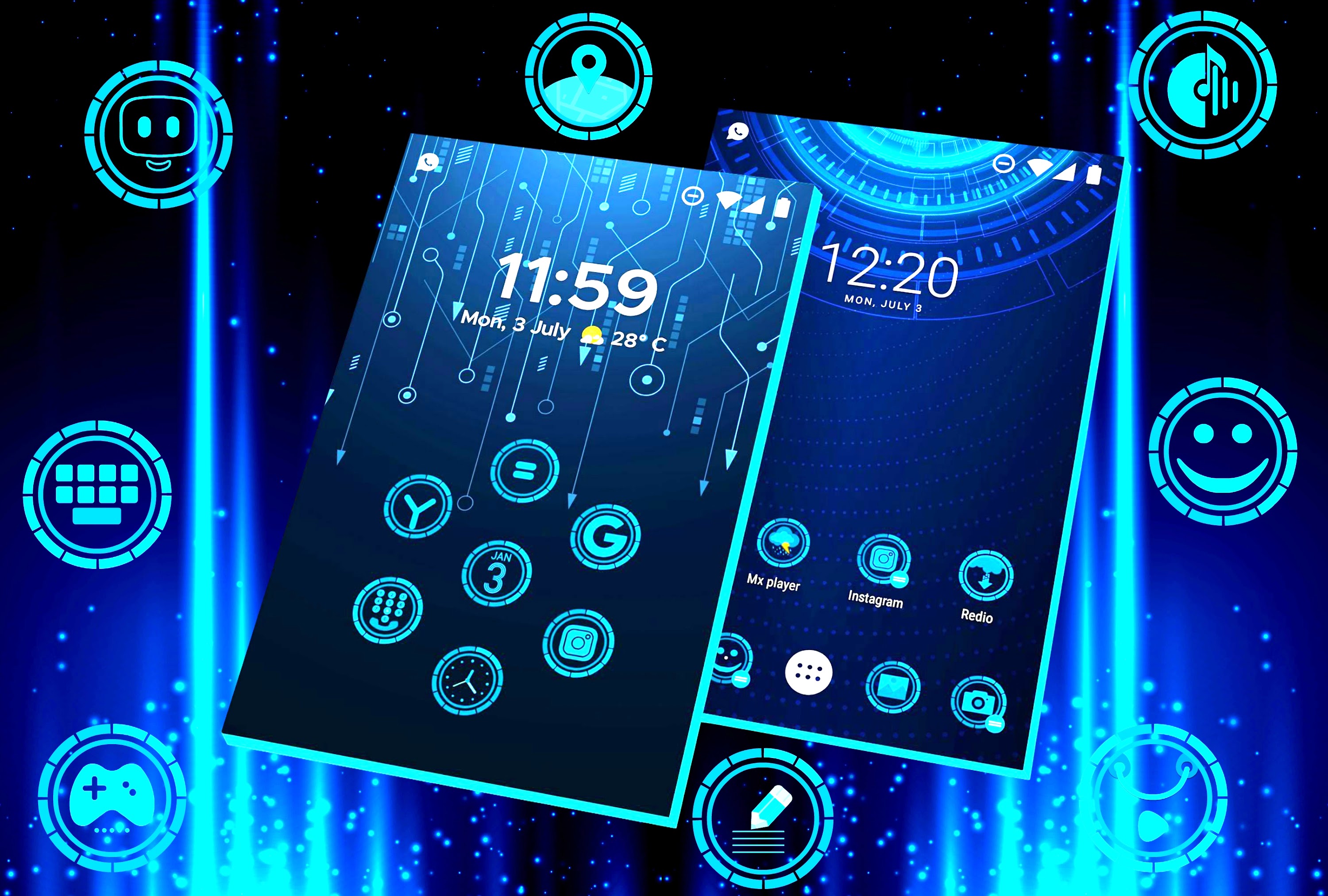 اسکرین شات 3 برنامه Hi tech Theme