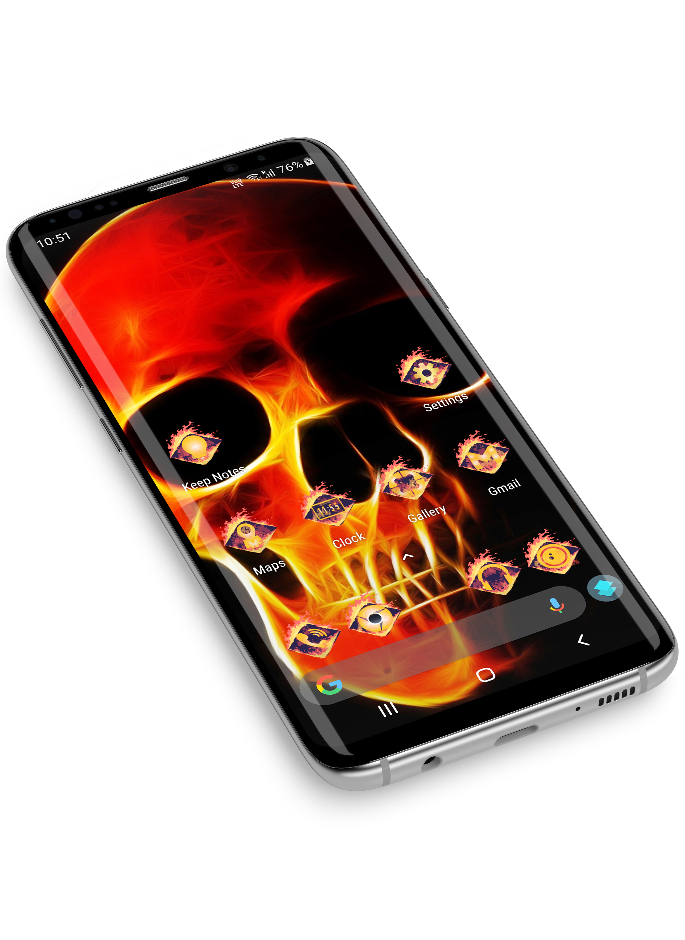 اسکرین شات 2 برنامه Skull Theme