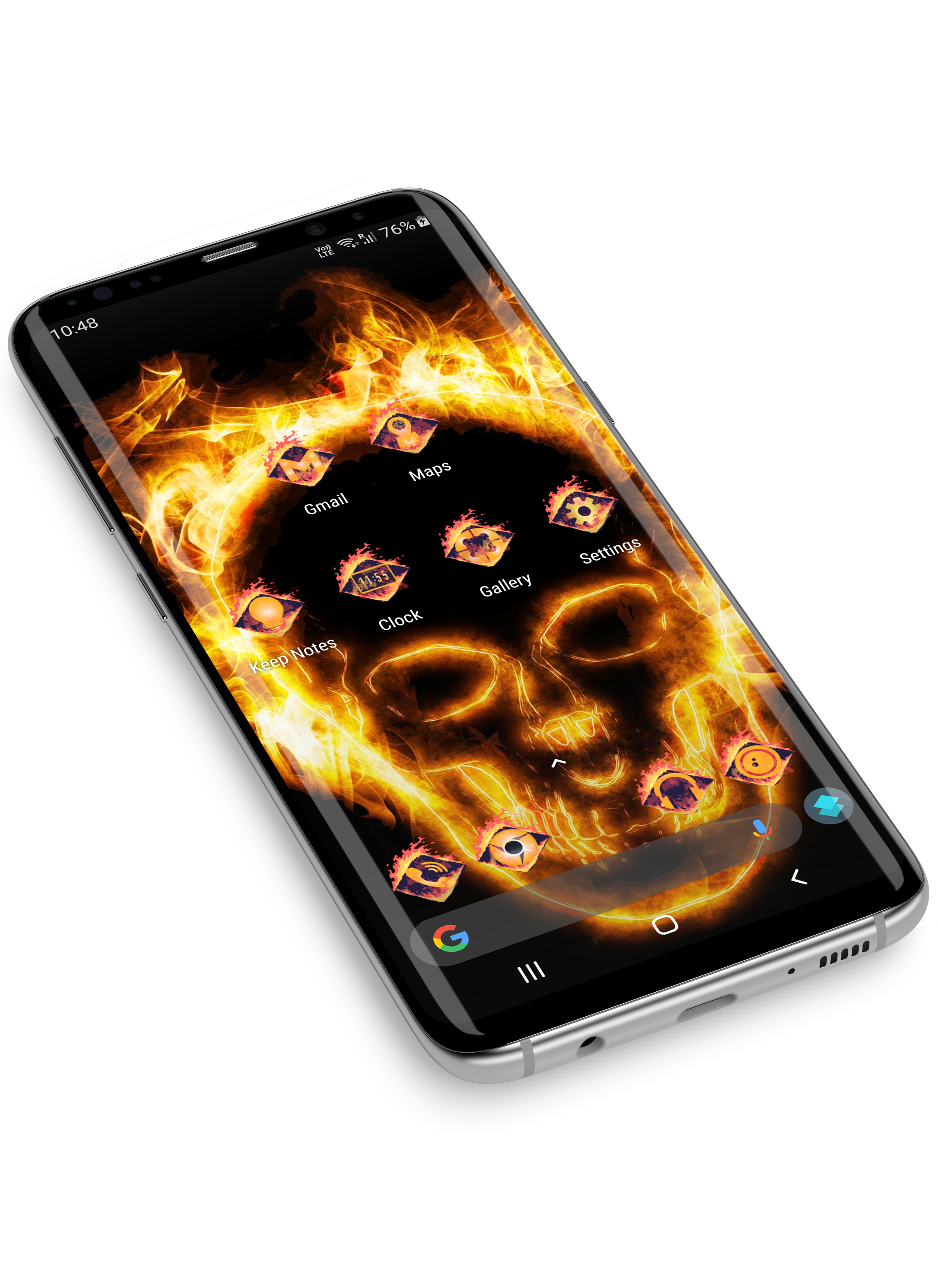 اسکرین شات 3 برنامه Skull Theme