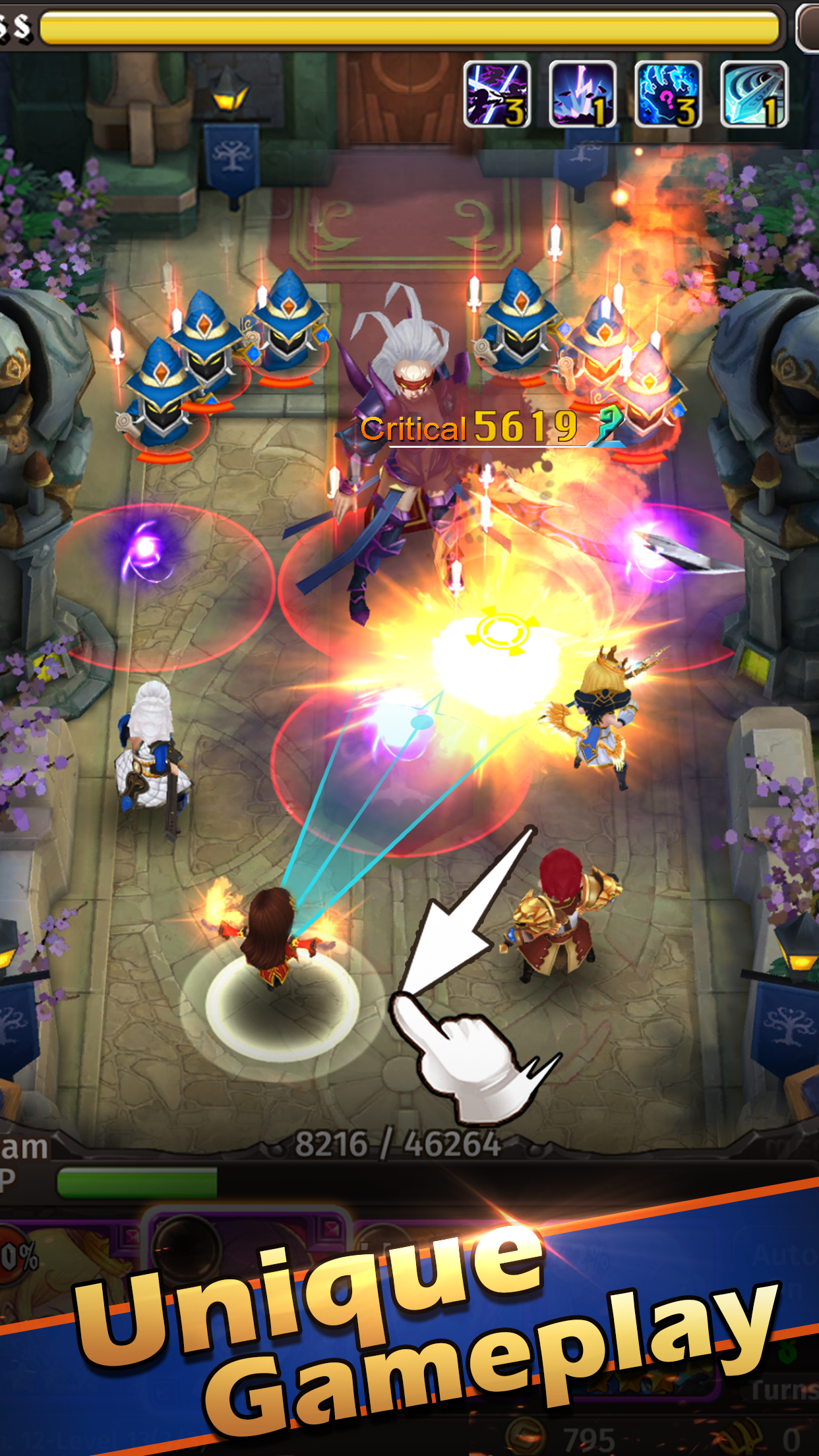 اسکرین شات 1 بازی Hyper Heroes: Marble-Like RPG