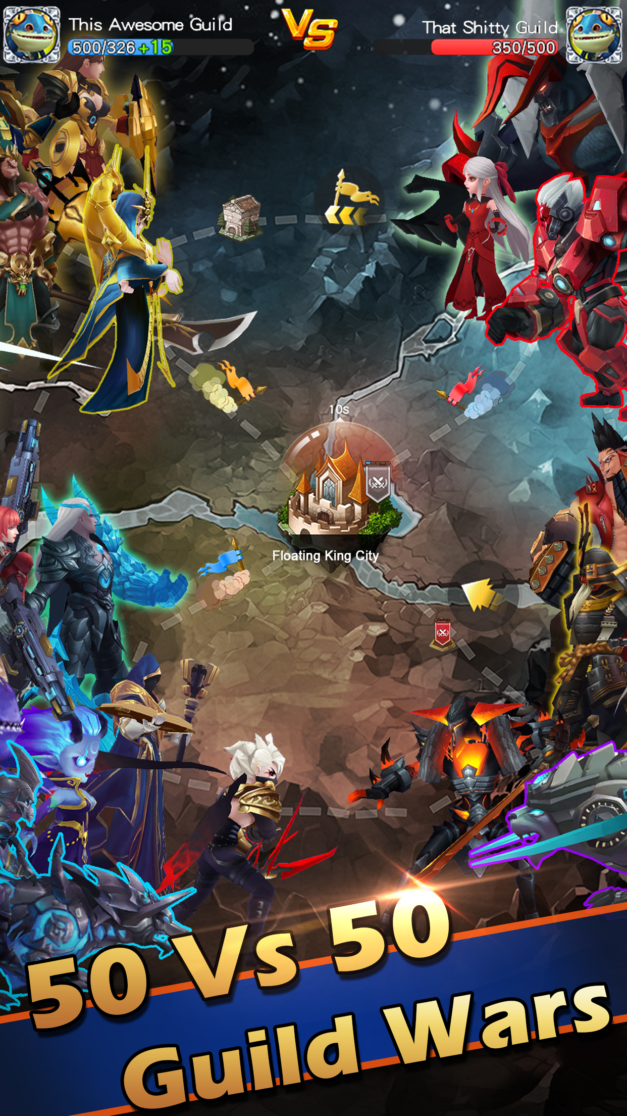 اسکرین شات 5 بازی Hyper Heroes: Marble-Like RPG