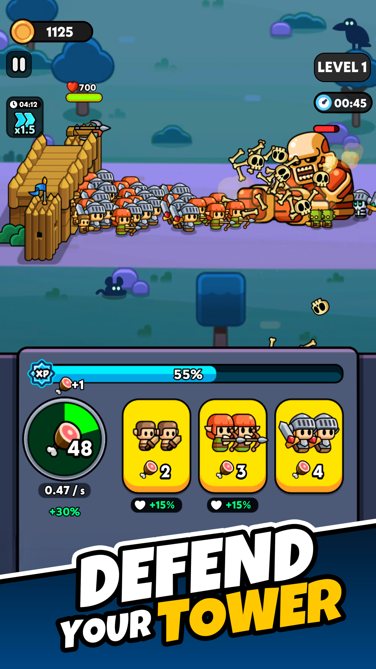 اسکرین شات 1 بازی Tiny Warriors Rush - Idle TD