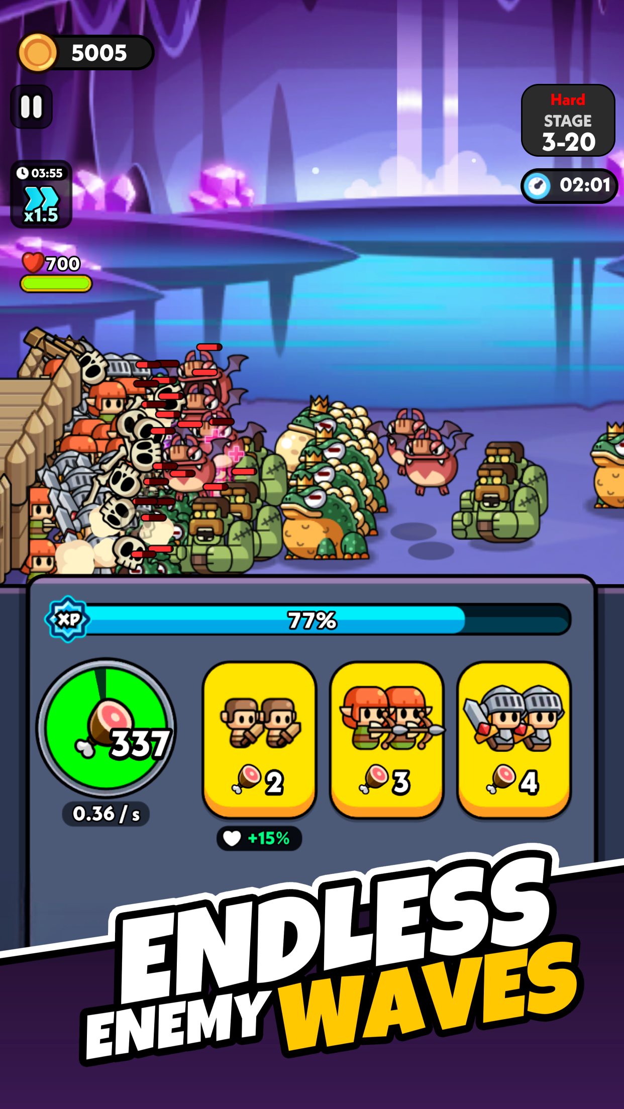 اسکرین شات 5 بازی Tiny Warriors Rush - Idle TD