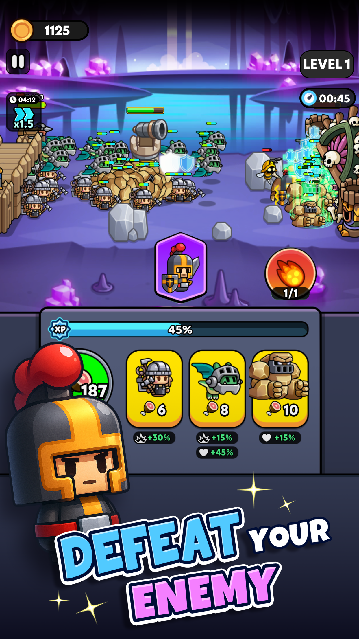 اسکرین شات 1 بازی Tiny Warriors Rush - Idle TD