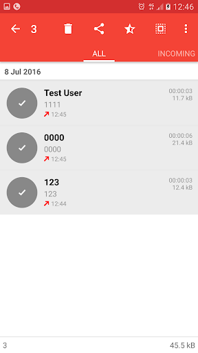 اسکرین شات 4 برنامه Call Recorder - ACR