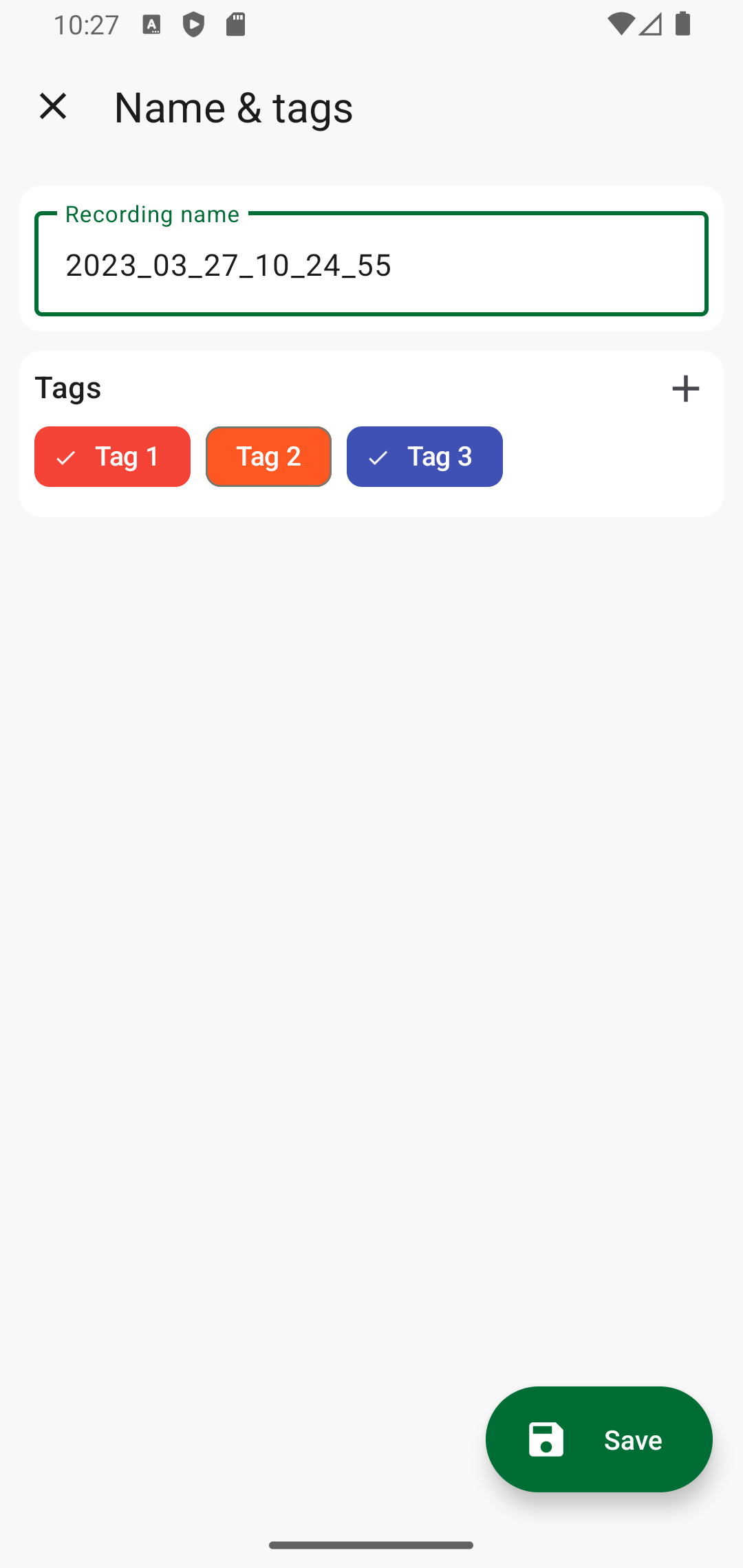 اسکرین شات 6 برنامه ASR Voice Recorder