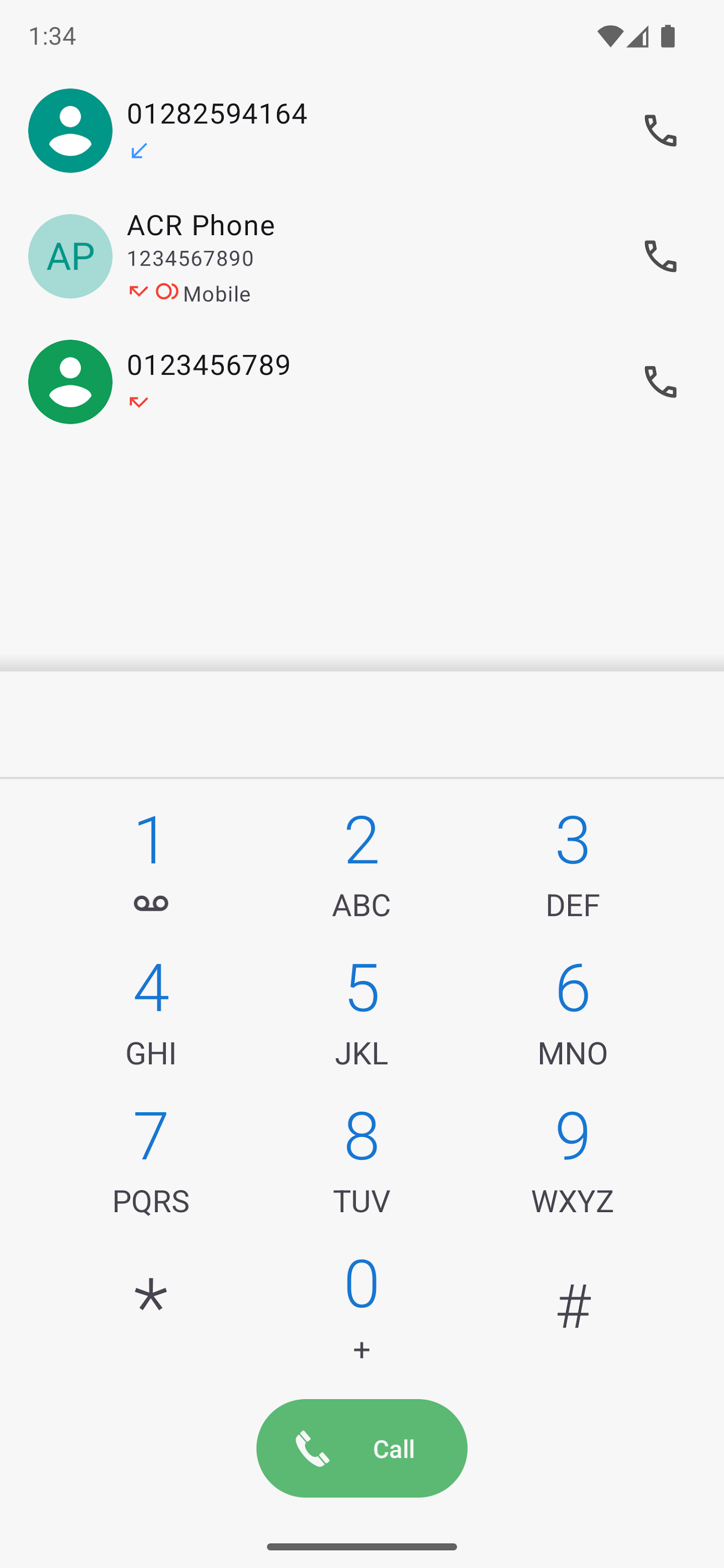 اسکرین شات 8 برنامه ACR Phone