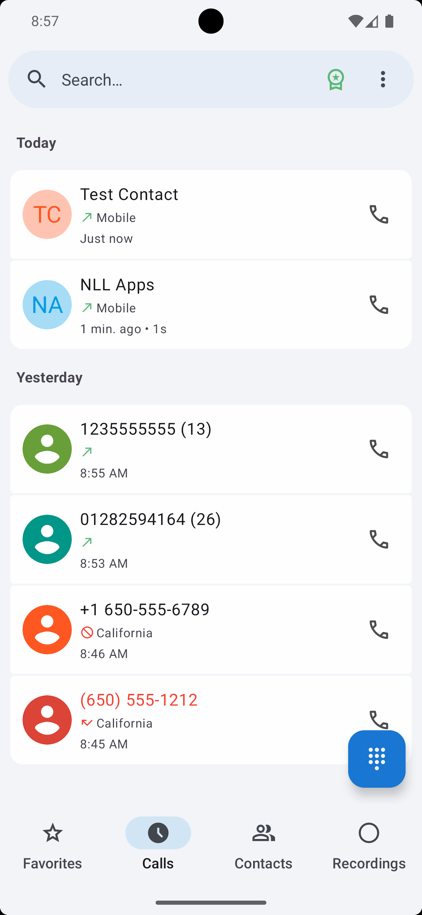 اسکرین شات 7 برنامه ACR Phone
