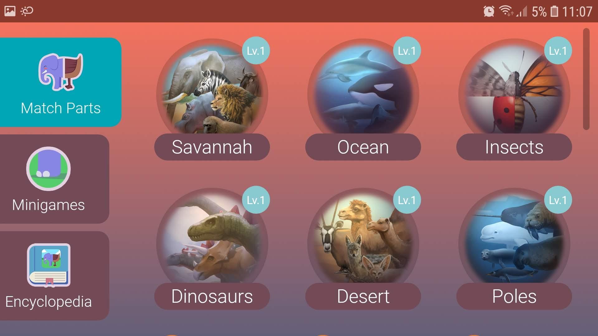 اسکرین شات 2 بازی Learn the Animals in Family!