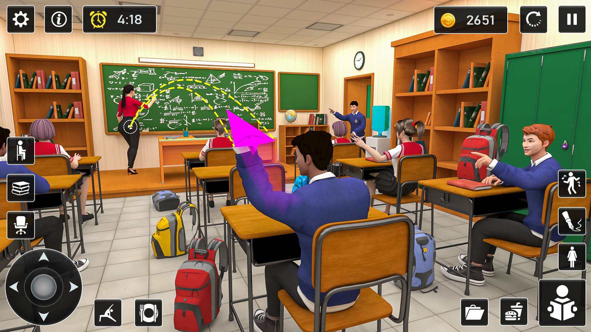 اسکرین شات 2 بازی High School Teacher Games 24