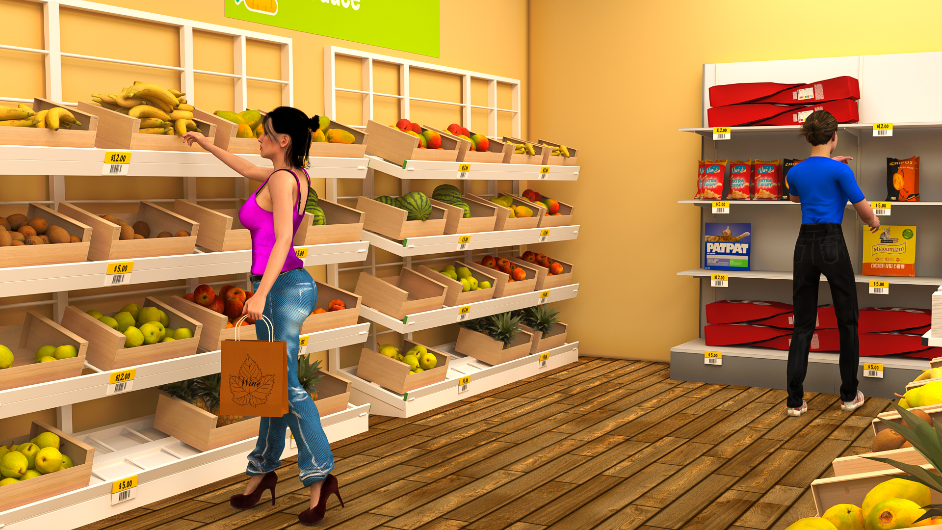 اسکرین شات 3 بازی Supermarket Store Simulator 24
